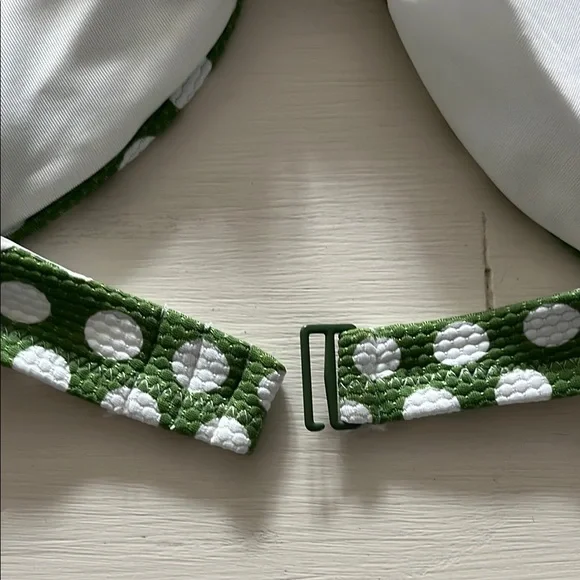 Green Polka Dot Bikini Set - Picture 5 of 11